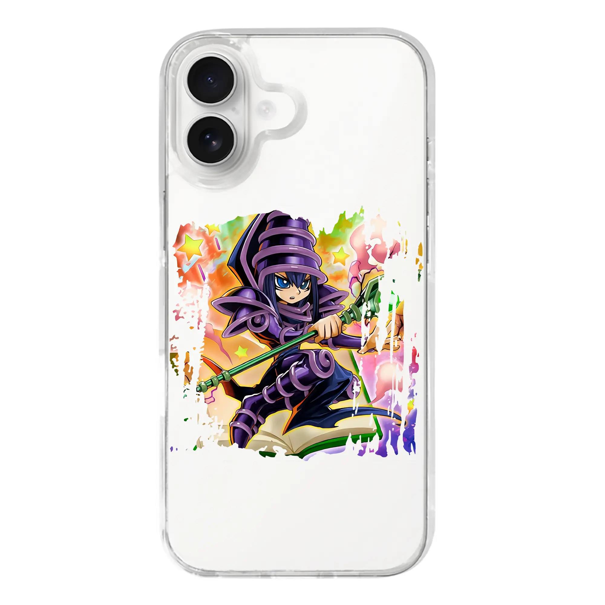 遊☆戯☆王 グッズ,ブラック・マジシャン - iPhone 17シリーズ 透明スマホケース – 薄型・耐衝撃・精密フィット保護カバー